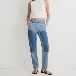NWT Madewell 90s Straight Paneled Jeans